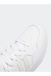 adidas White Originals Hoops 3 Trainers - Image 8 of 8