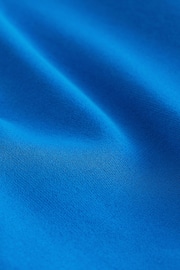 Cobalt Blue Woven Mix Sleeveless Layer Top - Image 6 of 6