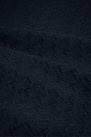 Ted Baker Blue Morar Stitch Knitted Polo Shirt - Image 6 of 6