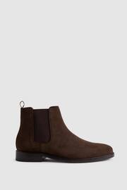 Reiss Brown Renor Suede Chelsea Boots - Image 1 of 4