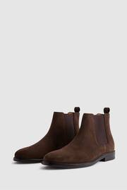 Reiss Brown Renor Suede Chelsea Boots - Image 3 of 4