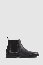 Reiss Black Renor Leather Chelsea Boots - Image 1 of 6
