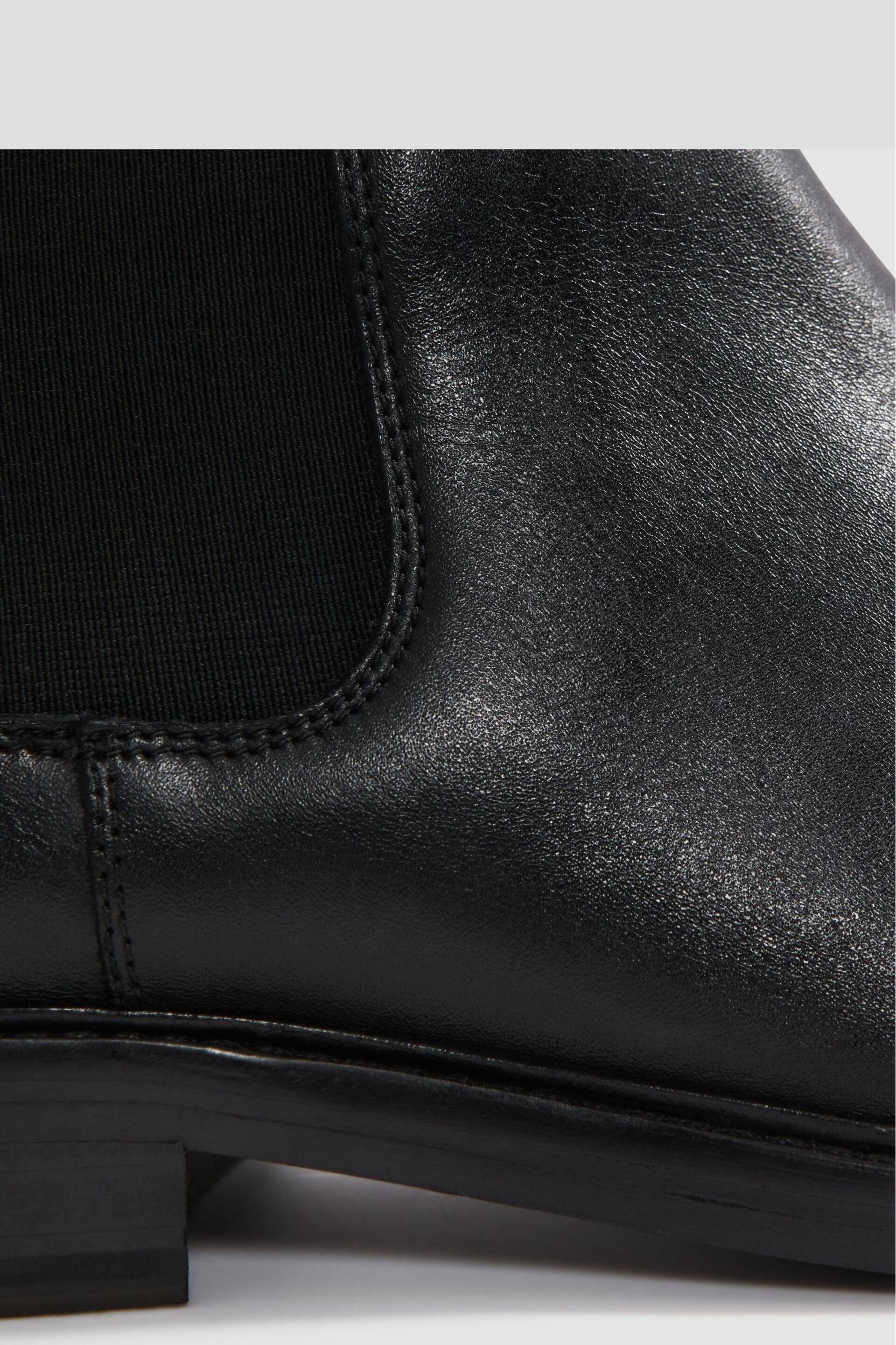 Reiss Black Renor Leather Chelsea Boots - Image 5 of 6