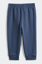 adidas Yellow/Blue Sportswear Essentials Lineage Joggers Set - Image 3 of 6