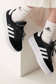 adidas Black/White Kids VL Court Bold Trainers - Image 1 of 12
