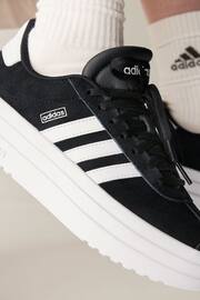 adidas Black/White Kids VL Court Bold Trainers - Image 2 of 12