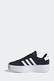 adidas Black/White Kids VL Court Bold Trainers - Image 4 of 12