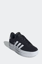 adidas Black/White Kids VL Court Bold Trainers - Image 5 of 12