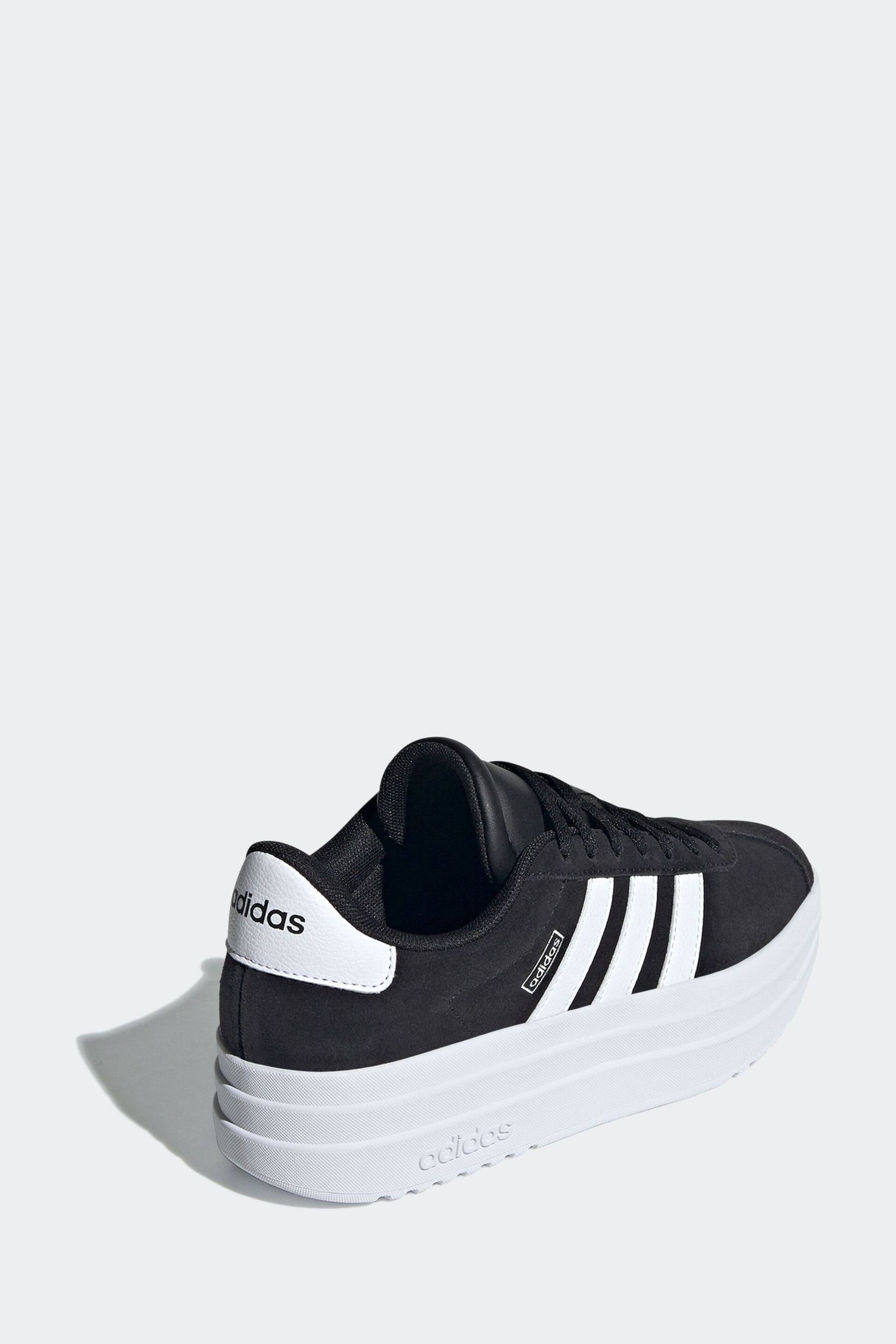 adidas Black/White Kids VL Court Bold Trainers - Image 6 of 12