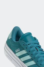 adidas Blue/White Kids VL Court Bold Trainers - Image 11 of 13