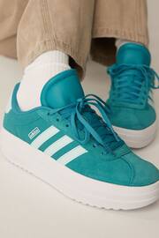 adidas Blue/White Kids VL Court Bold Trainers - Image 2 of 13