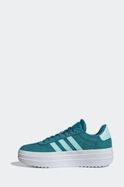 adidas Blue/White Kids VL Court Bold Trainers - Image 6 of 13