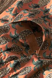 Rust Orange Pineapple Relaxed Fit Printed Swim Shorts - Image 10 of 11