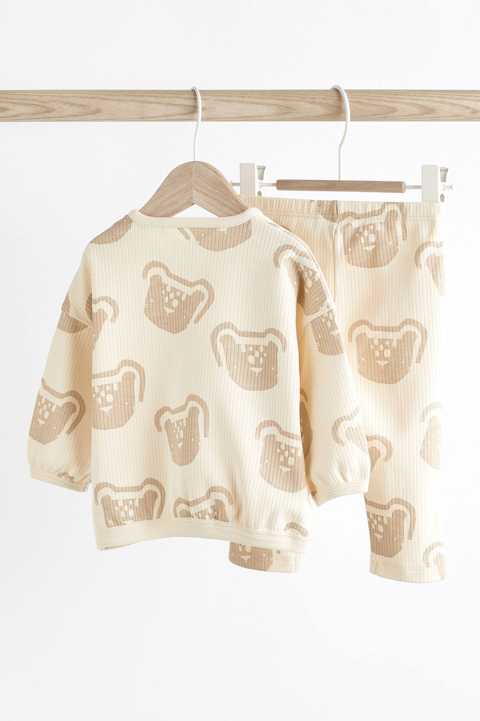 Neutral Lion Baby Top and Leggings 2 Piece Set - Image 2 of 8