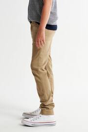 Abercrombie & Fitch Twill Smart Chino Brown Trousers - Image 1 of 5