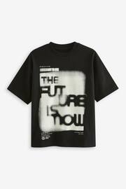 Black Relaxed Fit Short Sleeve Graphic T-Shirt (3-16yrs) - Image 1 of 3