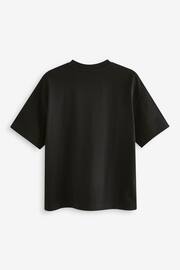 Black Relaxed Fit Short Sleeve Graphic T-Shirt (3-16yrs) - Image 2 of 3