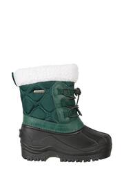 Mountain Warehouse Green Arctic Junior Waterproof Fleece Lined Snow Boots - Image 1 of 6