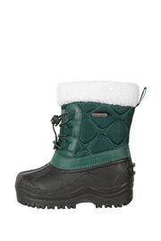 Mountain Warehouse Green Arctic Junior Waterproof Fleece Lined Snow Boots - Image 2 of 6