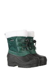 Mountain Warehouse Green Arctic Junior Waterproof Fleece Lined Snow Boots - Image 3 of 6