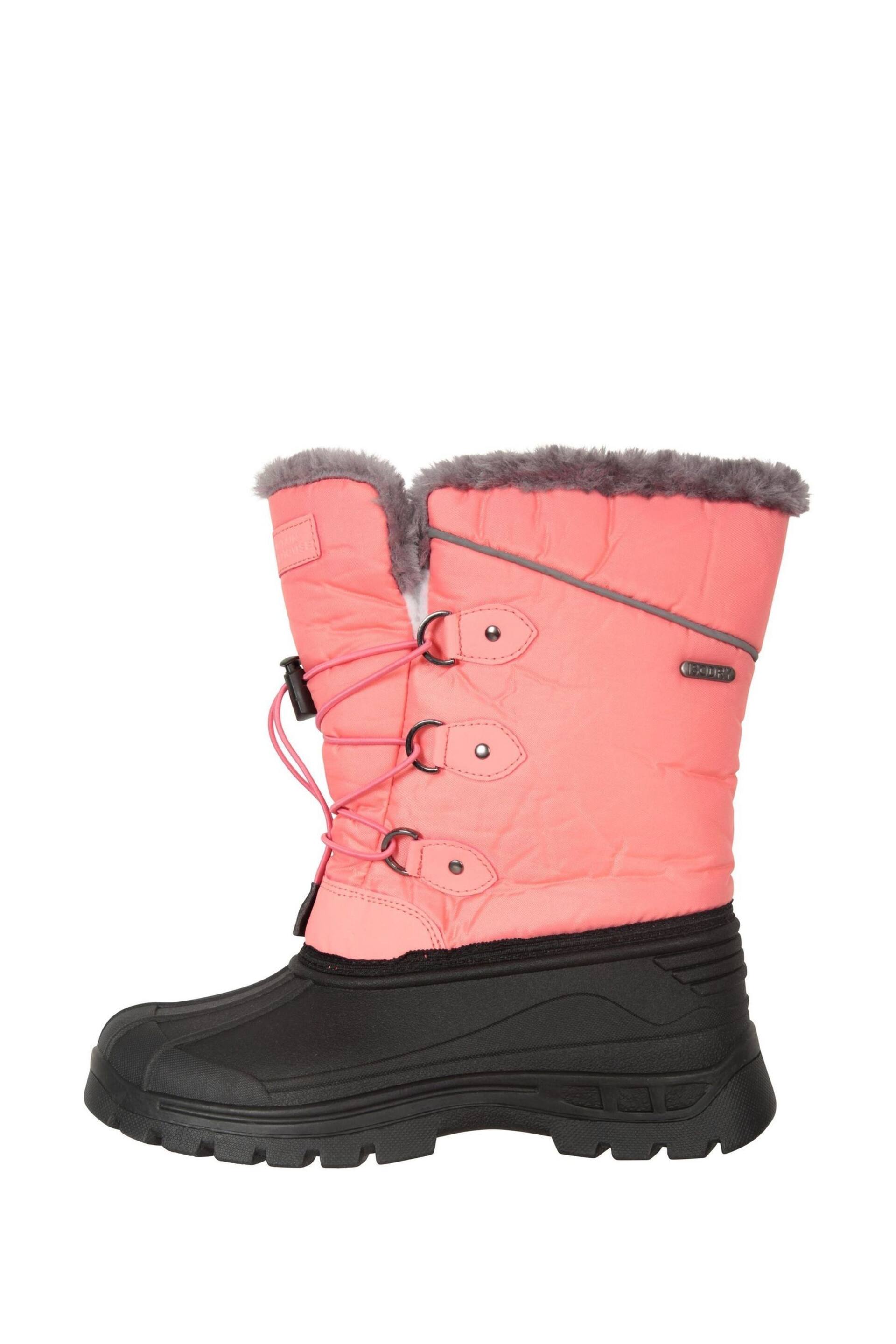 Mountain Warehouse Pink/Black Kids Whistler Sherpa Lined Snow Boots - Image 2 of 5