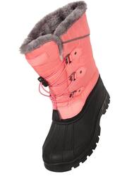 Mountain Warehouse Pink/Black Kids Whistler Sherpa Lined Snow Boots - Image 3 of 5