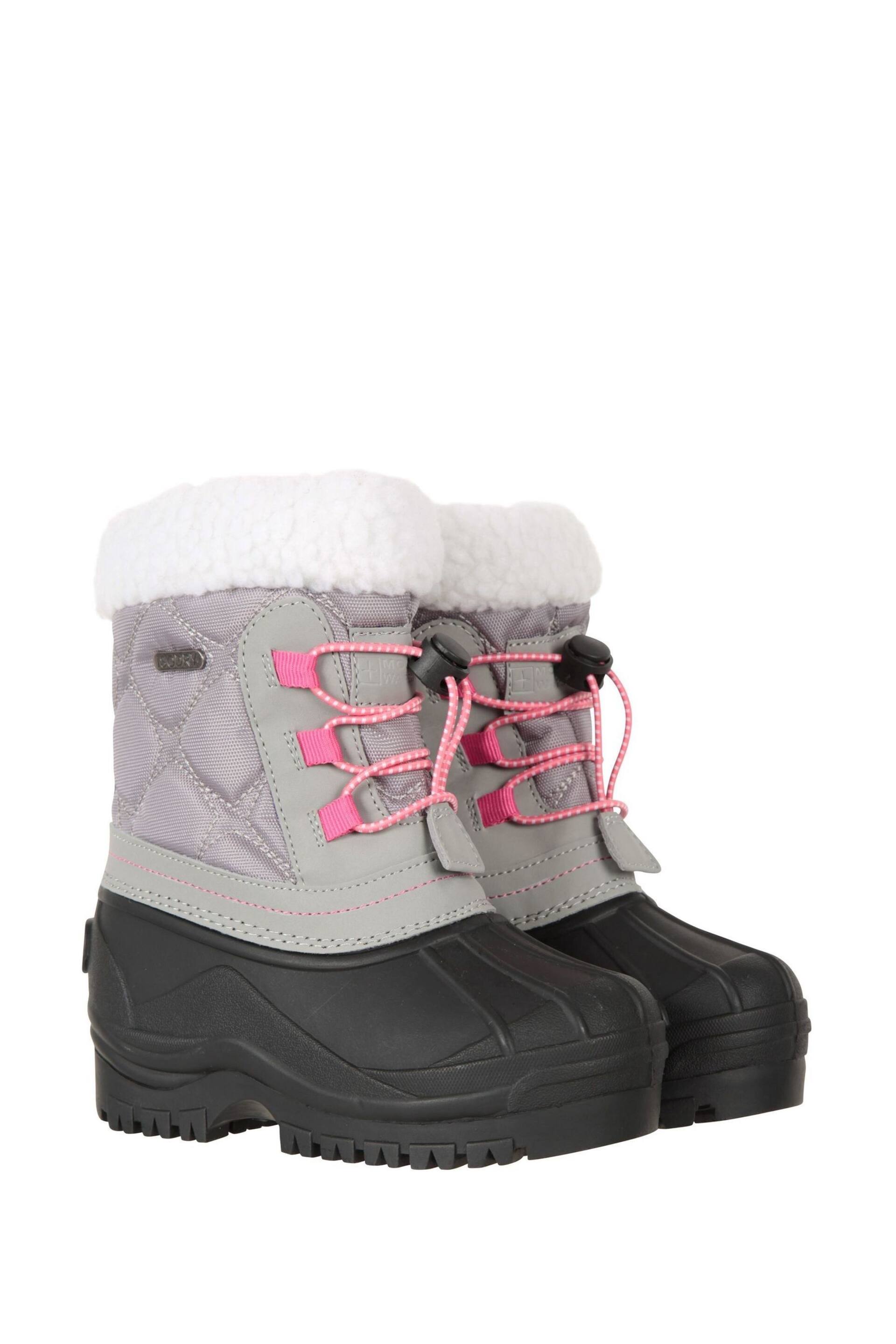 Mountain Warehouse Grey Arctic Junior Waterproof Fleece Lined Snow Boots - Image 1 of 6