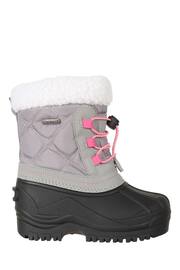 Mountain Warehouse Grey Arctic Junior Waterproof Fleece Lined Snow Boots - Image 2 of 6