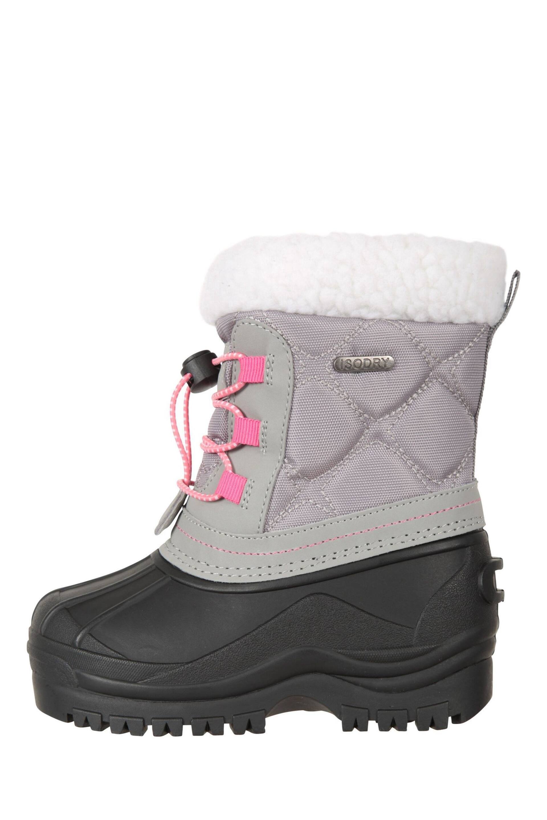 Mountain Warehouse Grey Arctic Junior Waterproof Fleece Lined Snow Boots - Image 3 of 6