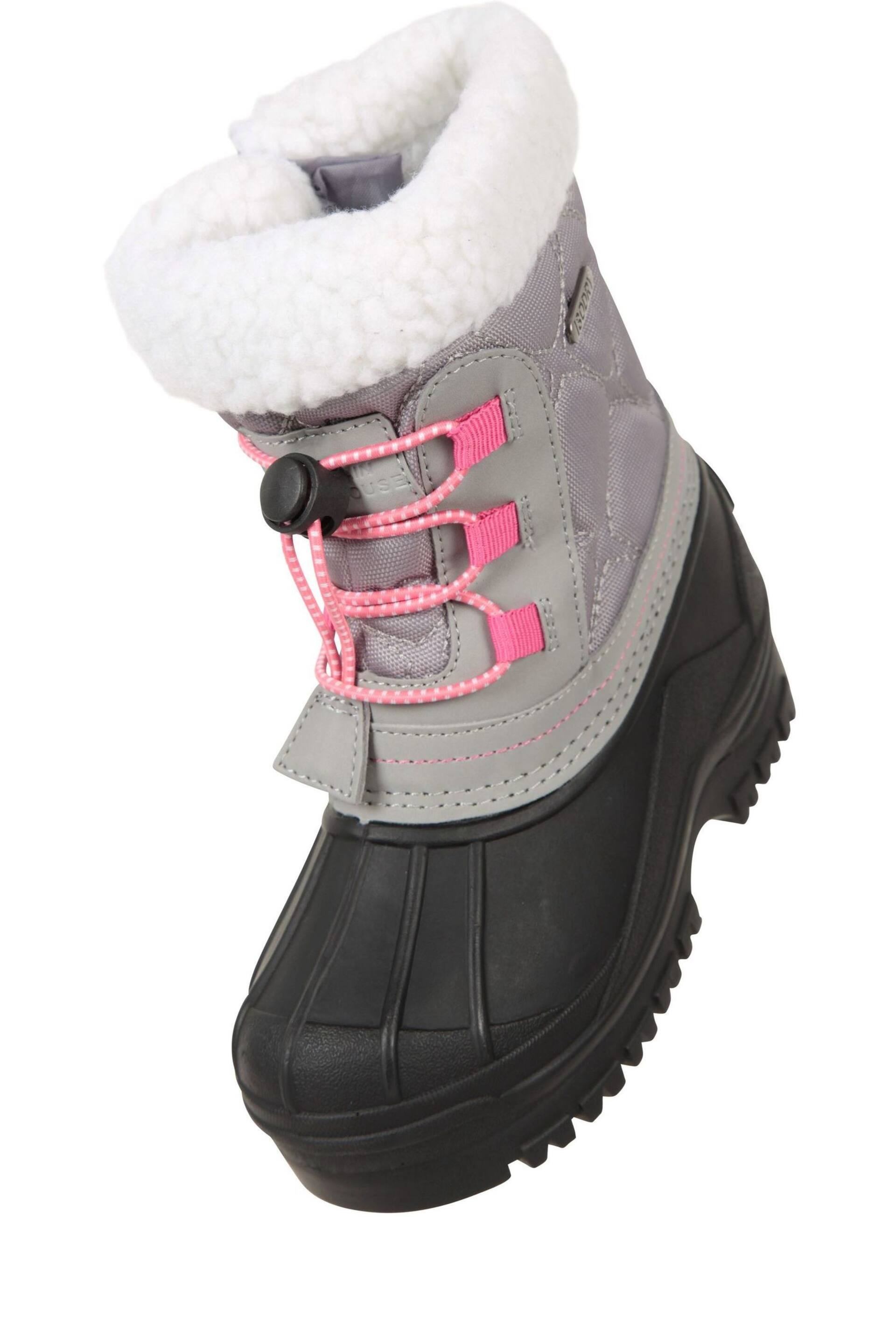 Mountain Warehouse Grey Arctic Junior Waterproof Fleece Lined Snow Boots - Image 4 of 6
