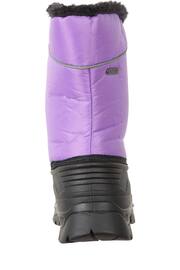 Mountain Warehouse Purple/Black Kids Whistler Sherpa Lined Snow Boots - Image 3 of 3