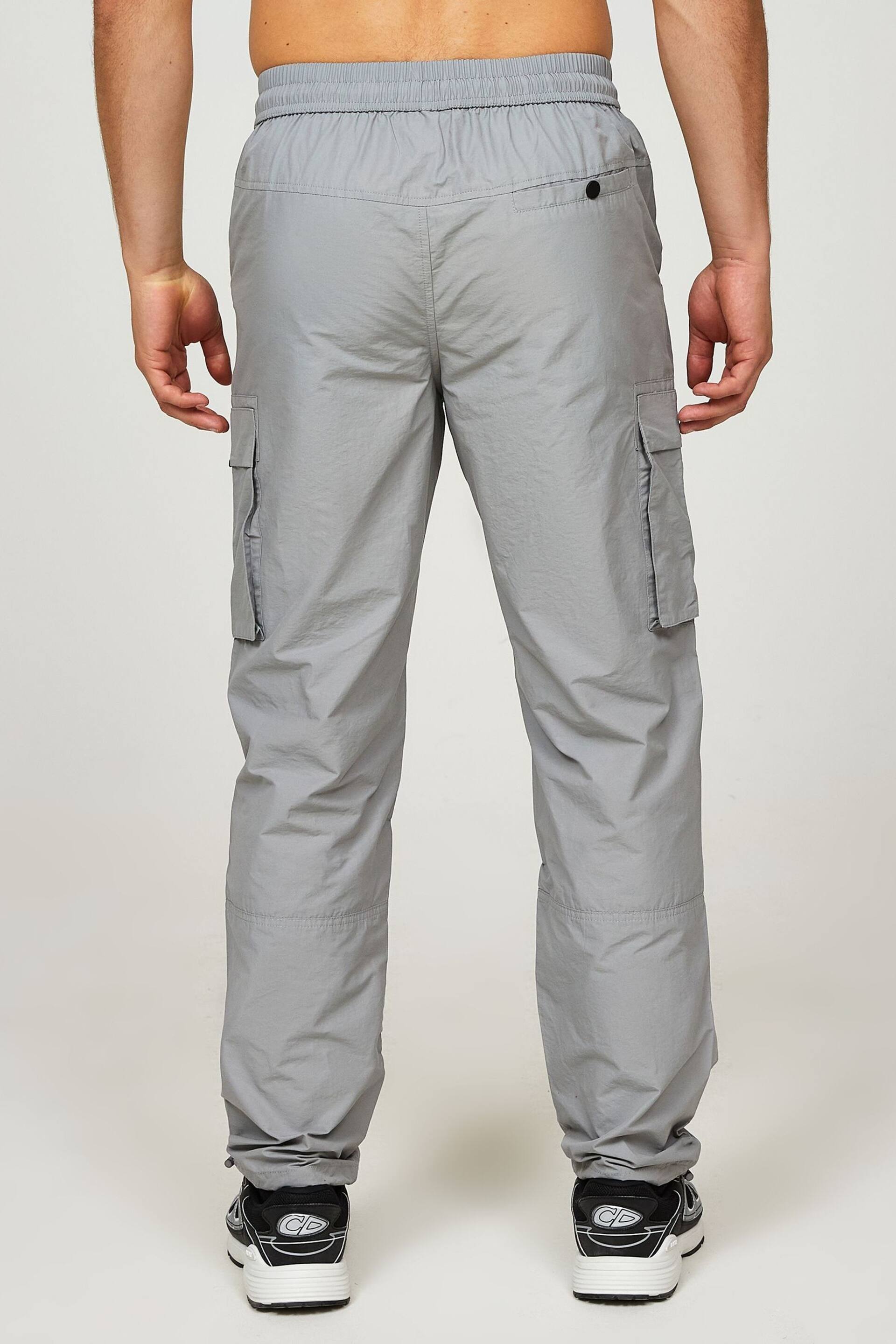 Alessandro Zavetti Grey Lodetti Cargo Trousers - Image 3 of 7