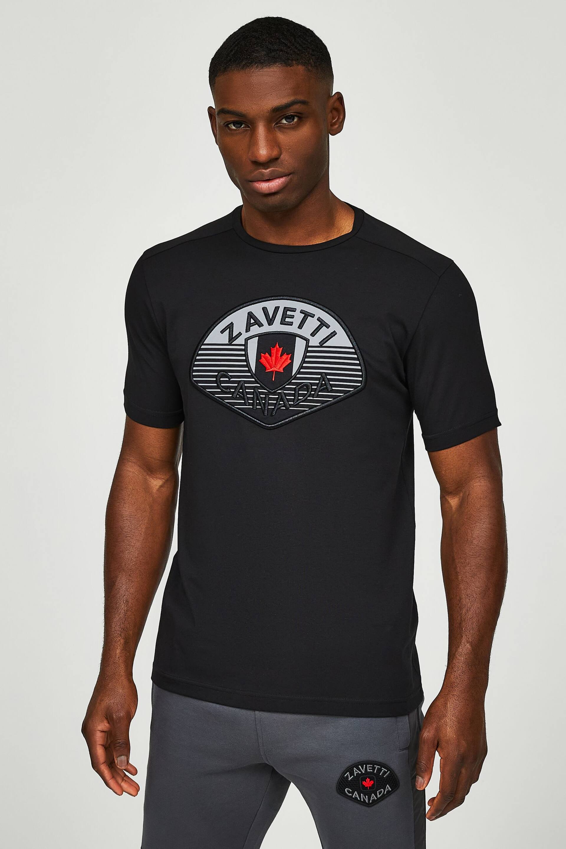 Zavetti Canada Black Botticini Reflective T-Shirt - Image 3 of 6