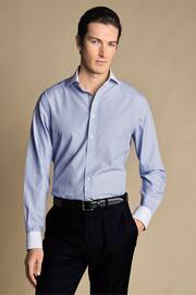 Charles Tyrwhitt Blue Winchester Guard Stripe Non-iron Poplin CA Shirt - Image 1 of 6