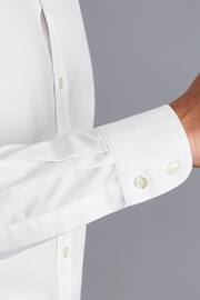 Charles Tyrwhitt White Non-iron Twill Slim Fit 100% Cotton Shirt - Image 3 of 6