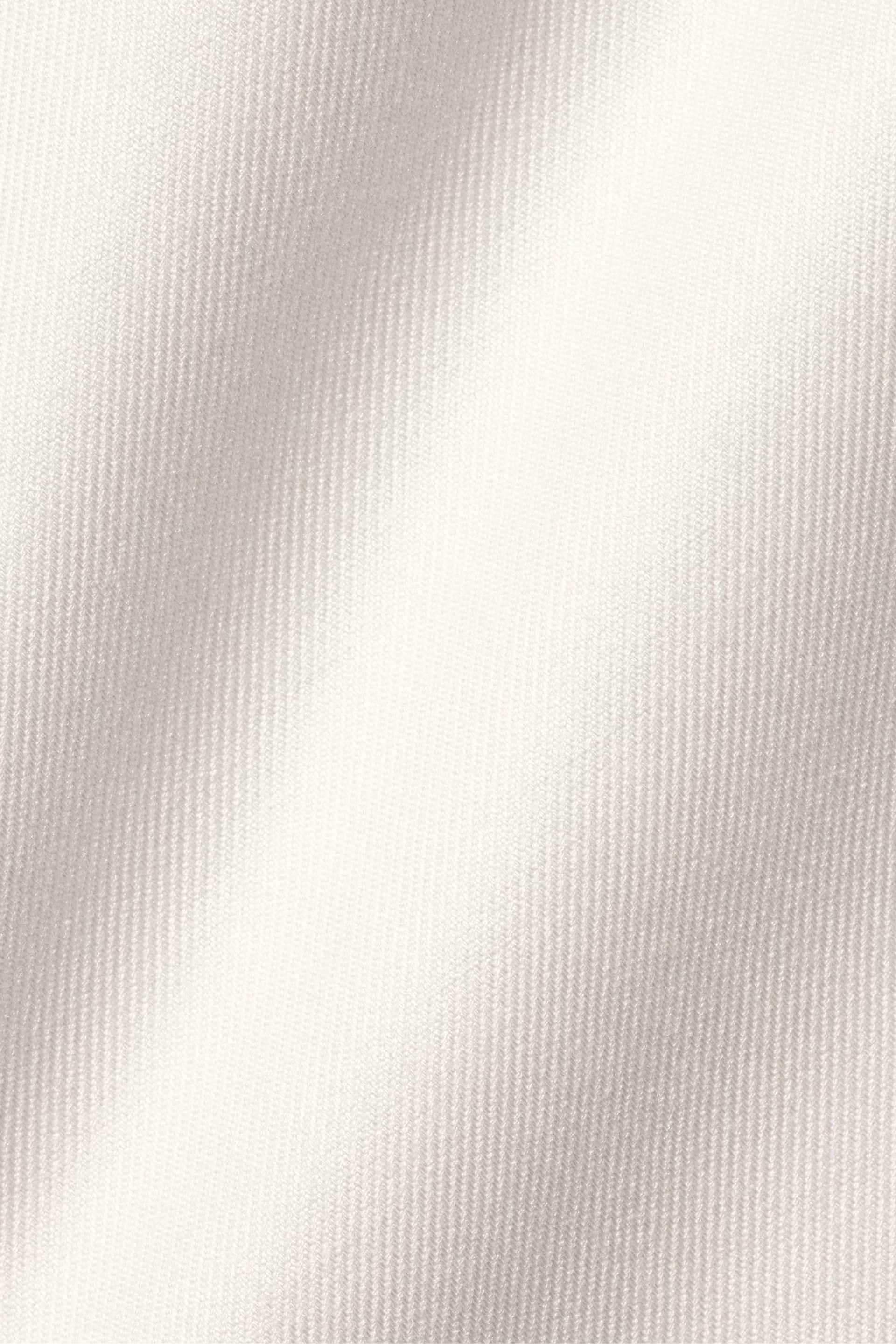 Charles Tyrwhitt White Non-iron Twill Extreme Cutaway Slim Fit Shirt - Image 5 of 5