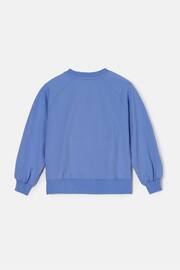 Angel & Rocket Blue Flora Corsage Sweatshirt - Image 4 of 5