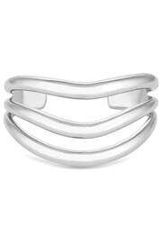 Jon Richard Silver Triple Cuff Bracelet - Image 1 of 3