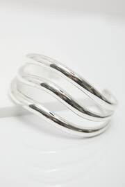 Jon Richard Silver Triple Cuff Bracelet - Image 2 of 3