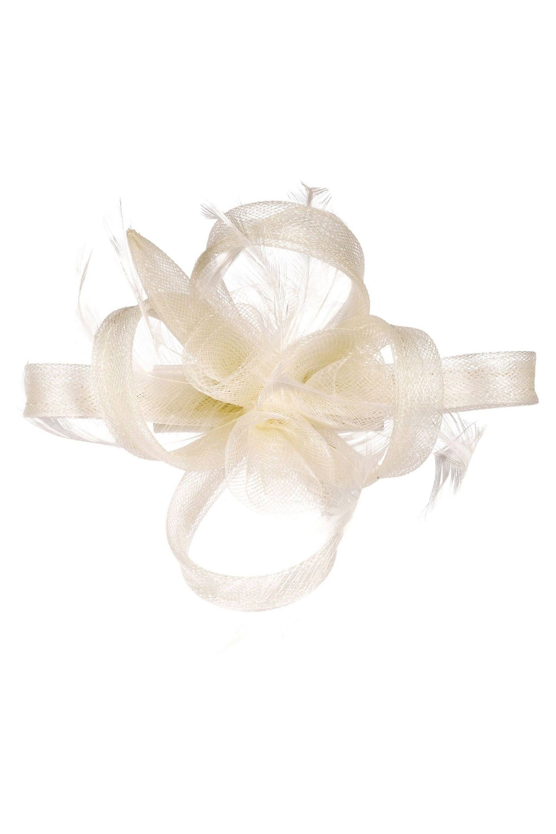 Jon Richard Cream Small Feather Fascinator Clip - Image 1 of 3