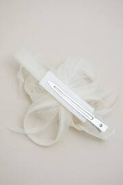 Jon Richard Cream Small Feather Fascinator Clip - Image 3 of 3