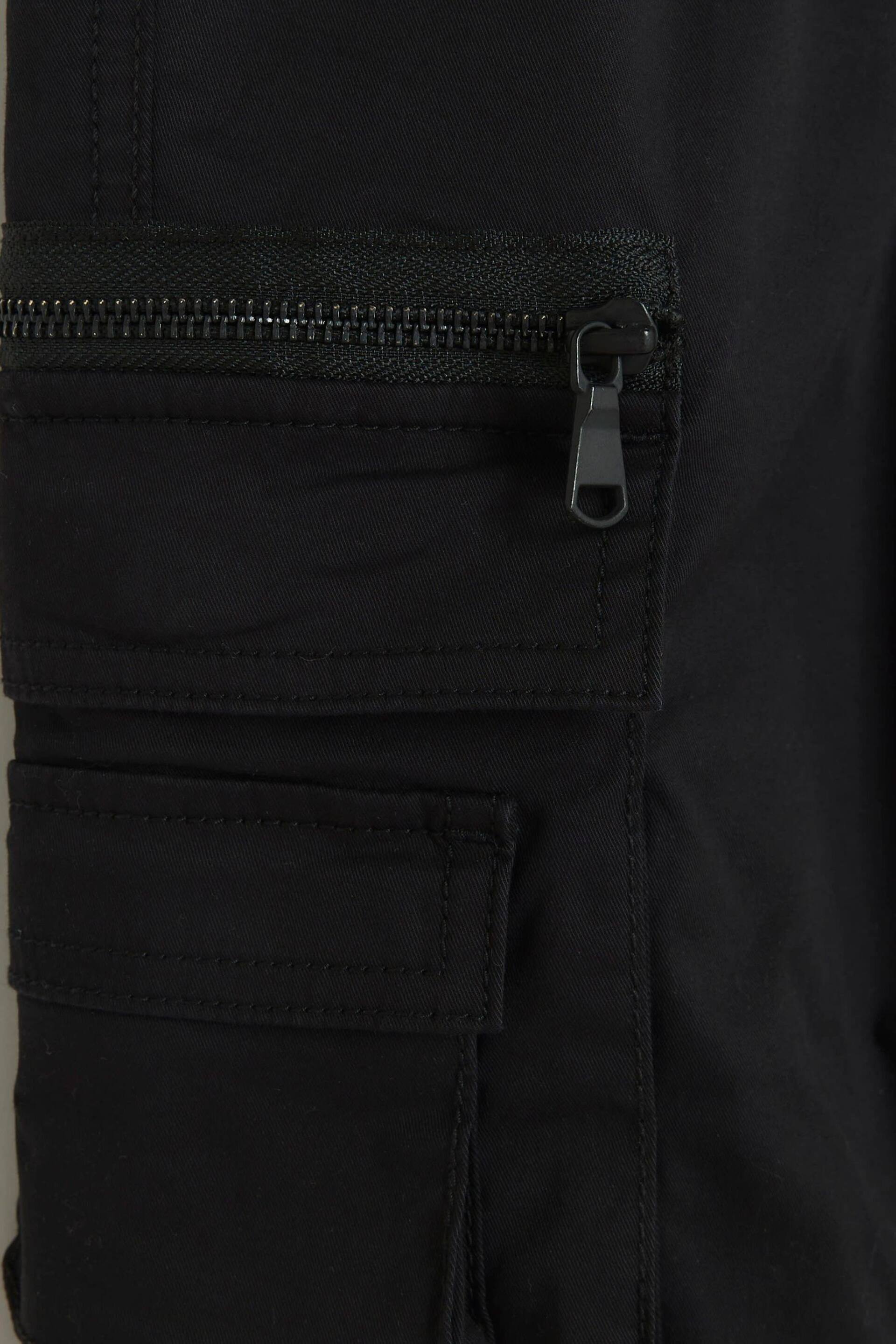River Island Black Boys Tech Cargo Trousers - Image 3 of 3