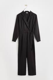 Oliver Bonas Wrap Wide Leg Black Jumpsuit - Image 4 of 8