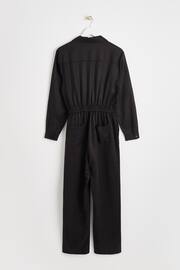 Oliver Bonas Wrap Wide Leg Black Jumpsuit - Image 5 of 8