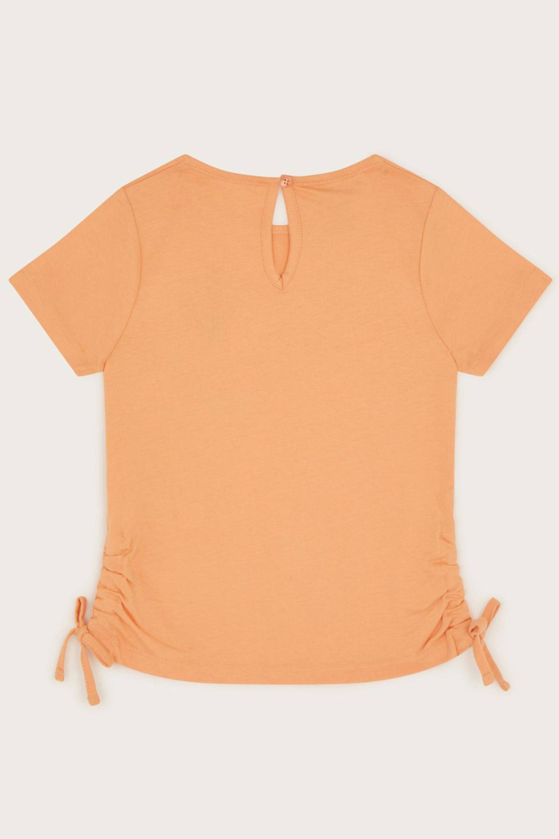 Monsoon Orange Crochet Pocket Top - Image 2 of 3