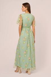 Adrianna Papell Green Embroidered Maxi Dress - Image 2 of 7