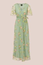 Adrianna Papell Green Embroidered Maxi Dress - Image 6 of 7