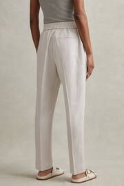 Reiss Light Grey Farrah Tapered Suit Trousers with TENCEL™ Fibers - Image 3 of 6