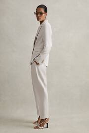 Reiss Light Grey Farrah Tapered Suit Trousers with TENCEL™ Fibers - Image 5 of 6