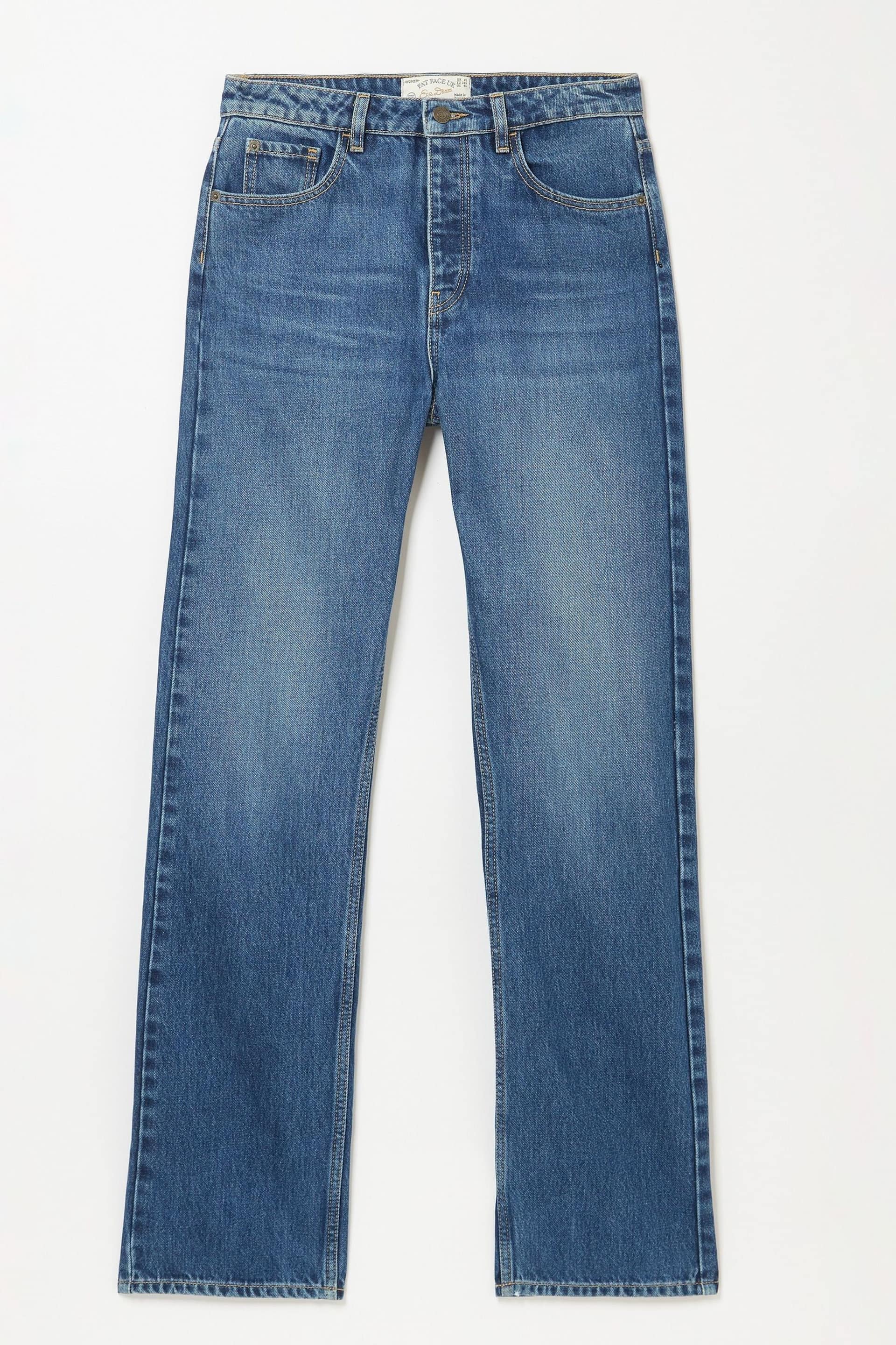 FatFace Blue Sutton Straight Jeans - Image 5 of 5